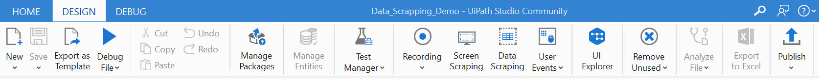 Data Scraping using UiPath